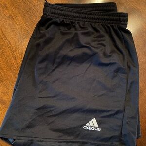 Adidas Black Athletic Shorts with Moisture-Wicking Fabric
